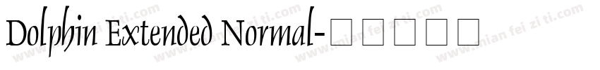 Dolphin Extended Normal字体转换